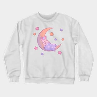 Sleepy moon bunny Crewneck Sweatshirt